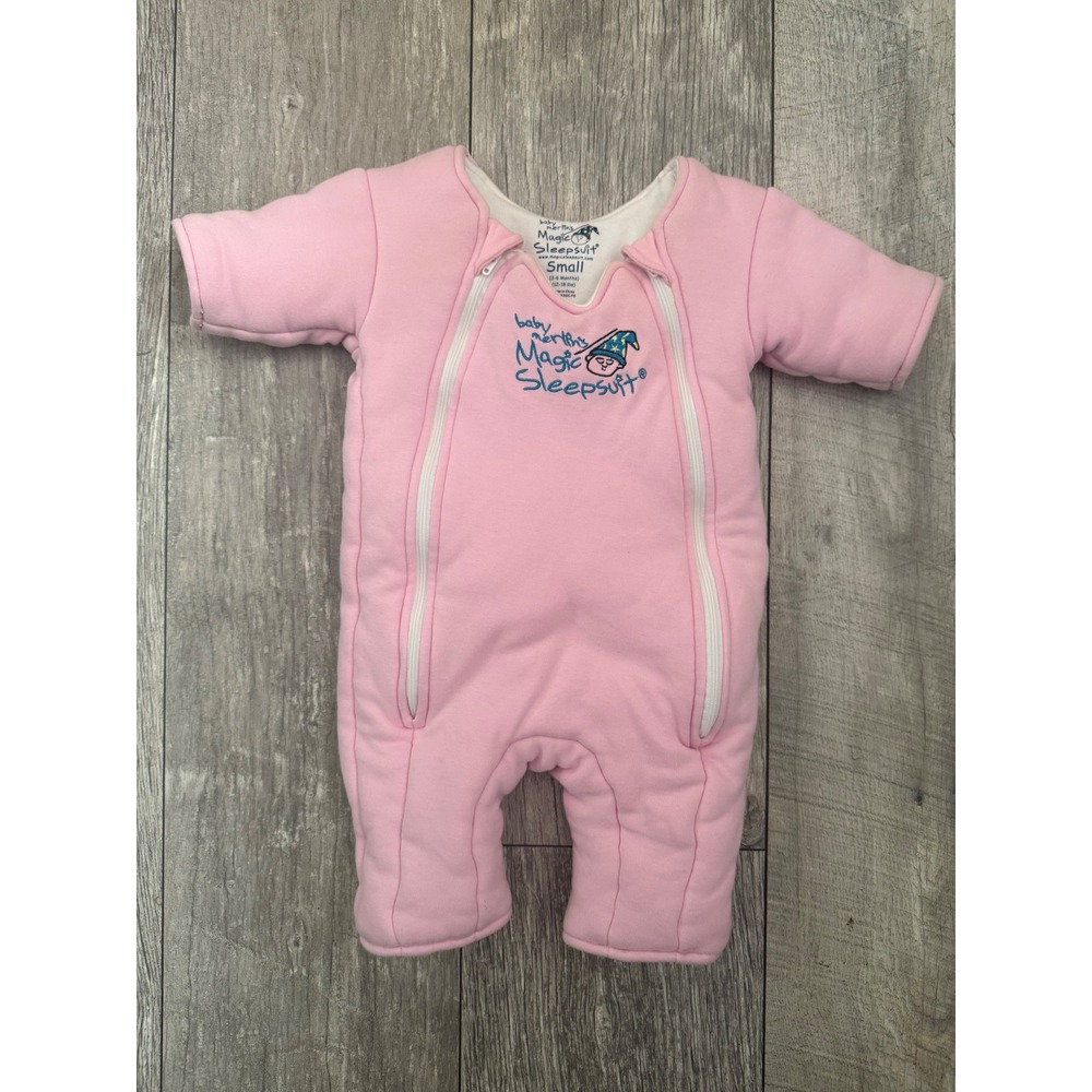 Baby Merlin's Magic Sleepsuit Pink Small 3-6 Months 12-18 lbs MSSC-PS